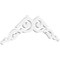Ekena Millwork Pitch Rotherham Architectural Grade PVC Gable Pediment, 36"W x 13 1/2"H x 1"P (9/12) GPP036X014X100ROT - alternate 1